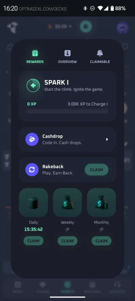 Stake · VIP rewards