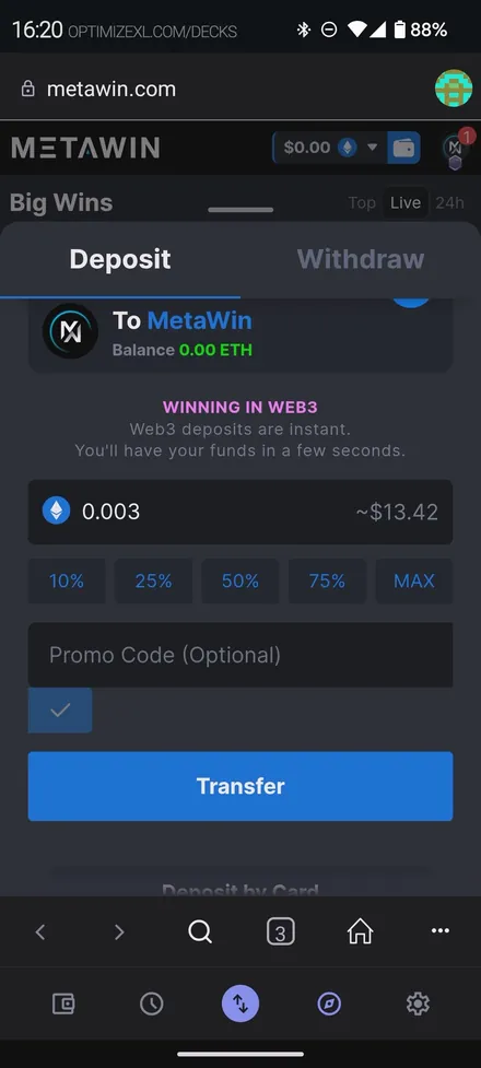 Metawin · cashier